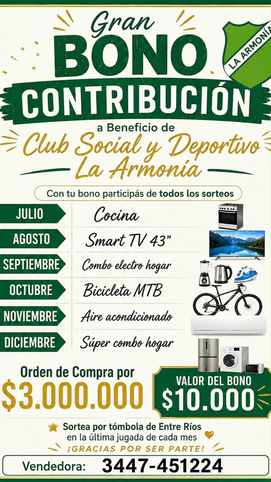 SE VIENE EL SORTEO DEL BONO CONTRIBUCION DE AGOSTO!!